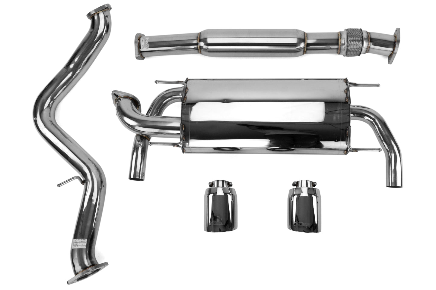 XFOES-T86-02-CBS X-Force Cat Back Exhaust Scion FR-S 2013-2016 / Subaru BRZ 2013+ / Toyota 86 2017+,