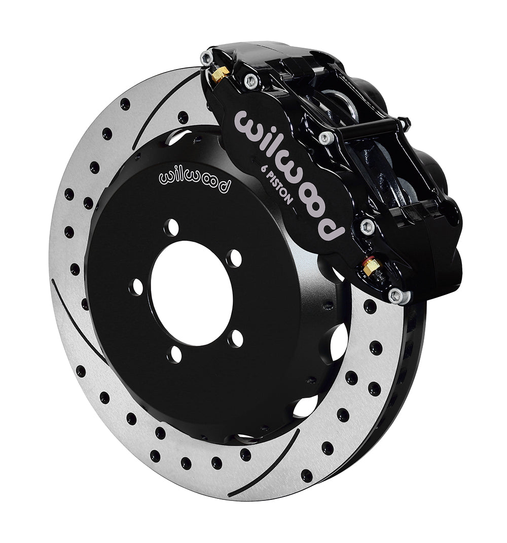 WIL140-12870-D Wilwood 6R Drilled Front (Black) - 2013+ FT86,