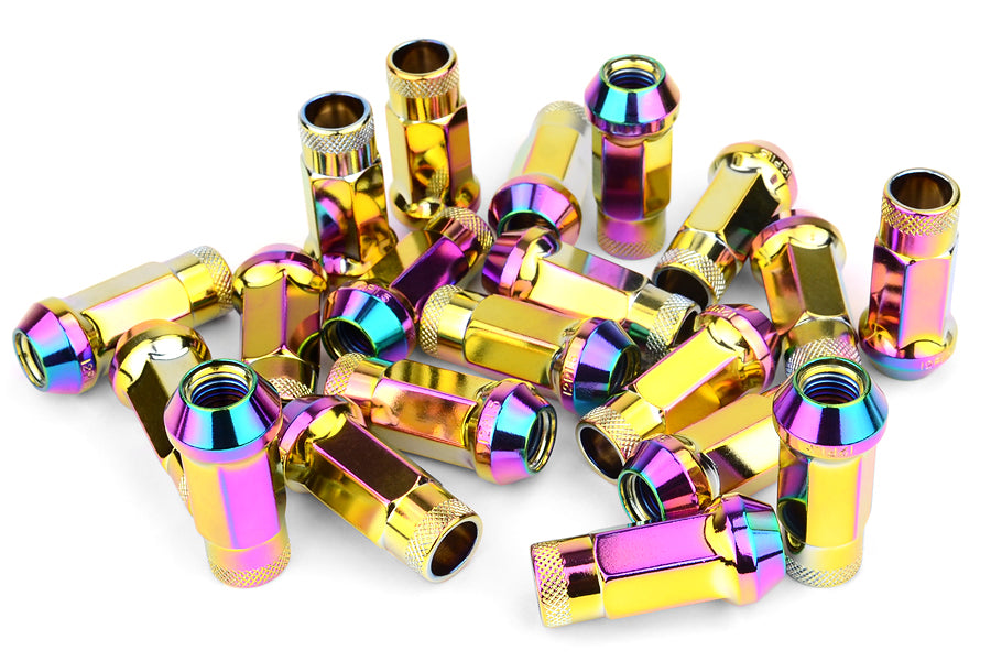 Muteki SR48 Neo Chrome Open Ended Lug Nuts 12X1.50