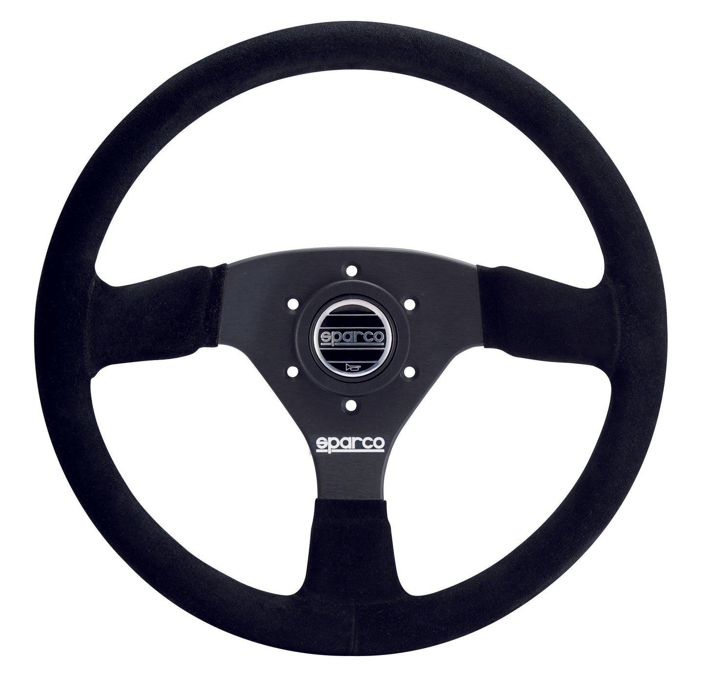 SPR015R333PSNO Sparco R 333 Black Suede Steering Wheel - Universal,