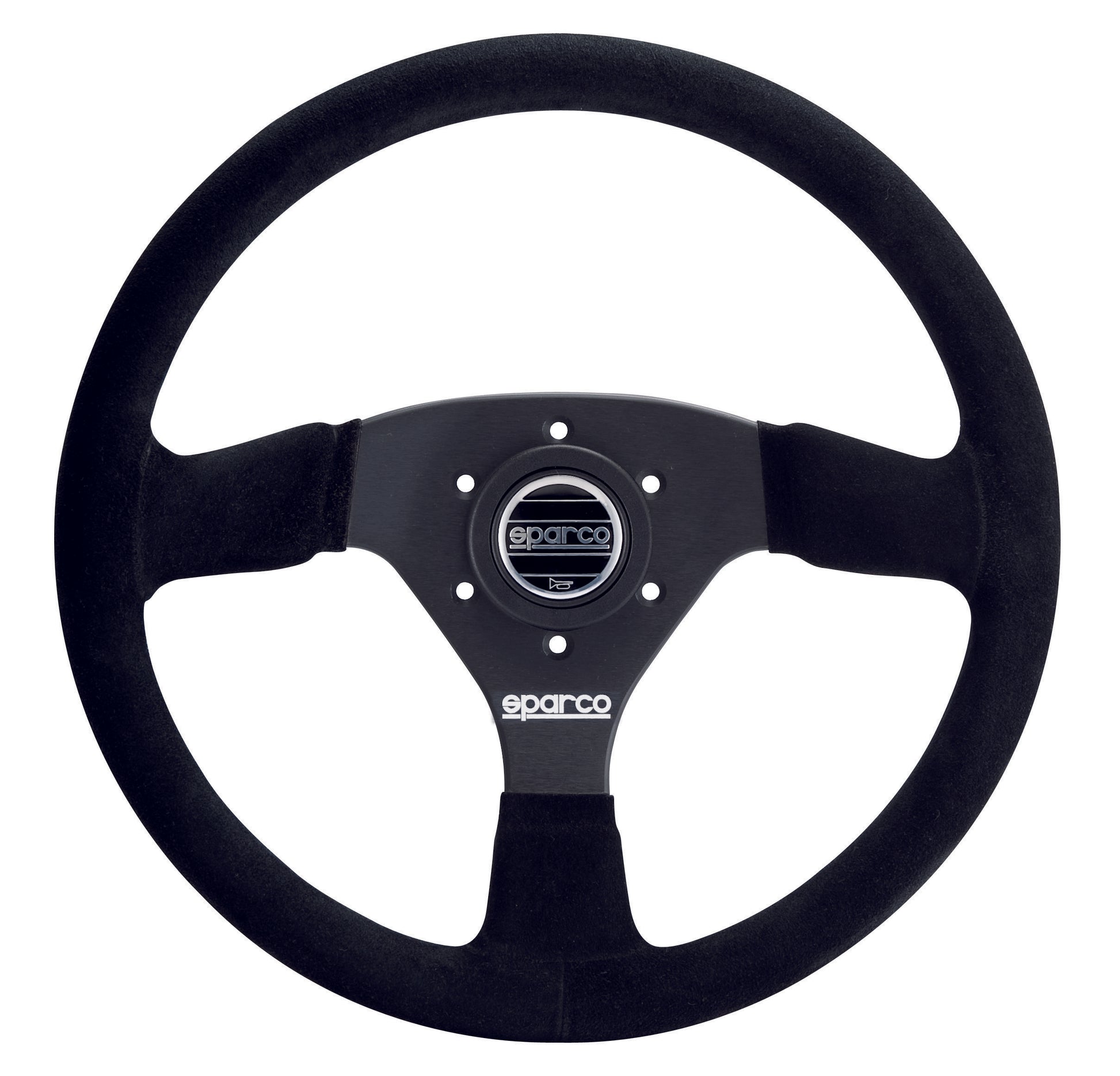 SPR015R333PSNO Sparco R 333 Black Suede Steering Wheel - Universal,