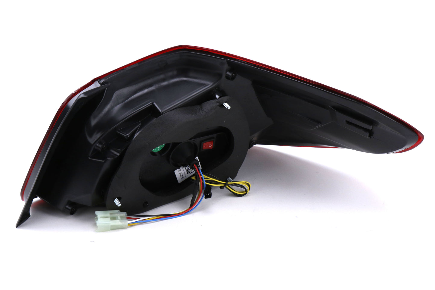 SBSSS15WRX-TR-R SubiSpeed USDM TR Style Sequential Tail Lights - 2015+ WRX / 2015+ STI-Clear Lens with Red Reflector,