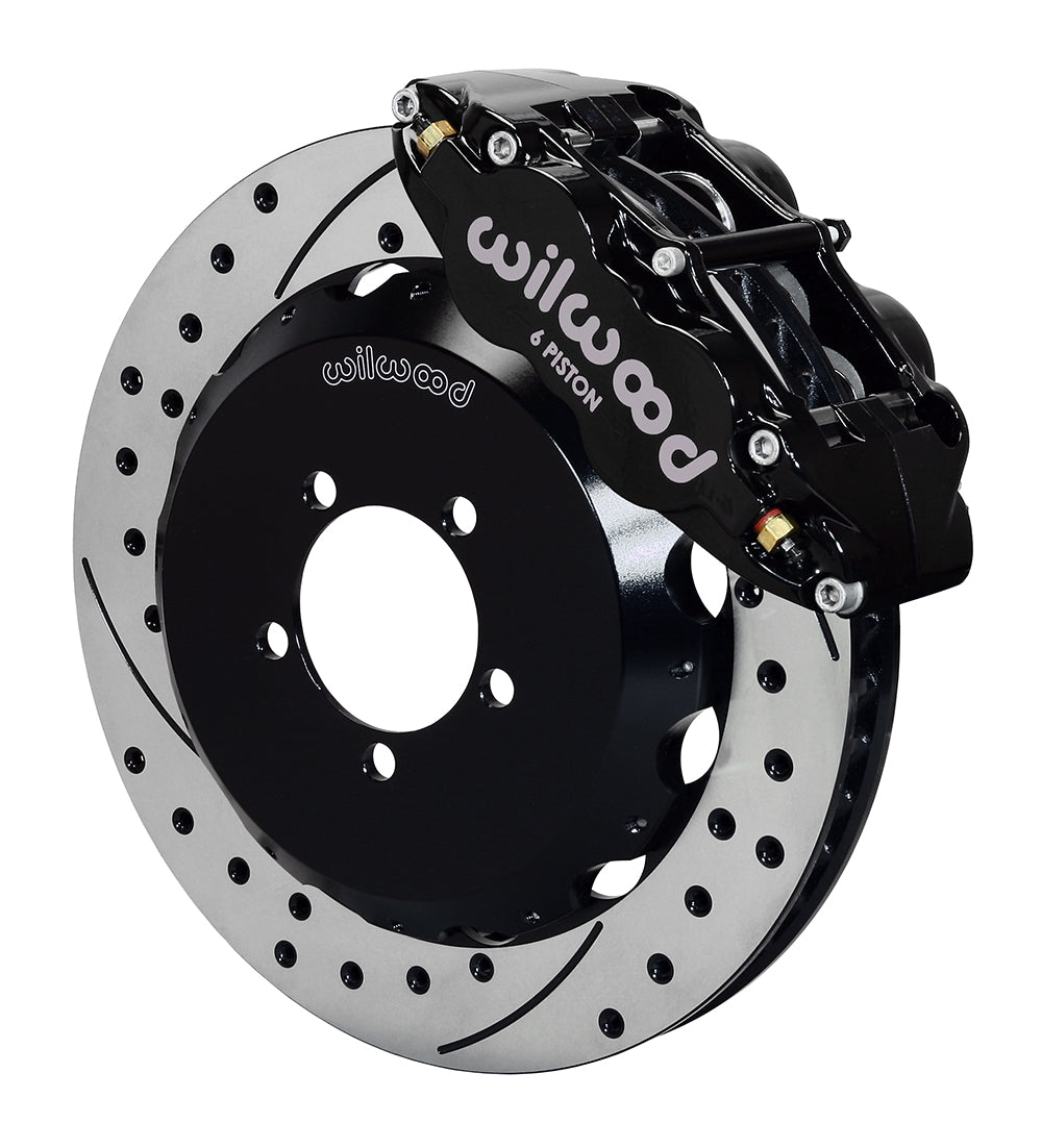 WIL140-12874-D Wilwood FNSL6R Front Brake Kit 13.06in Drilled/Slotted Black - 2002-2014 Subaru WRX / 2004+ Subaru STI,