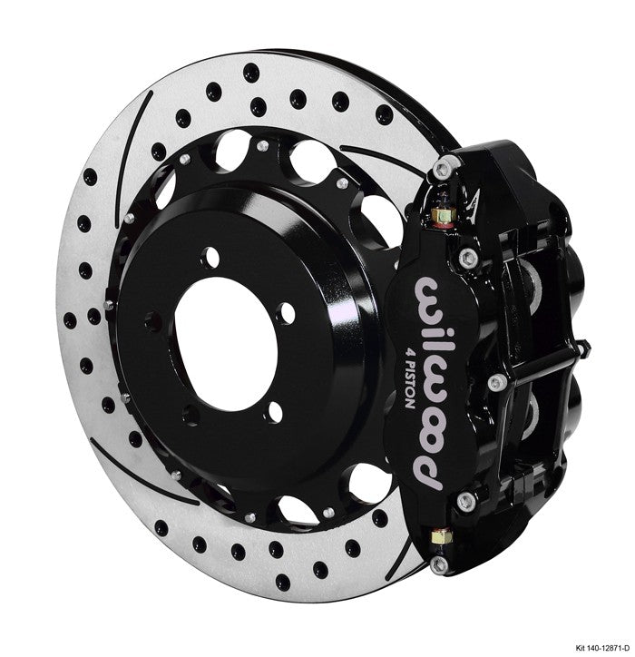 WIL140-12871-D Wilwood 4R Drilled Rear (Black) - 2013+ FT86,