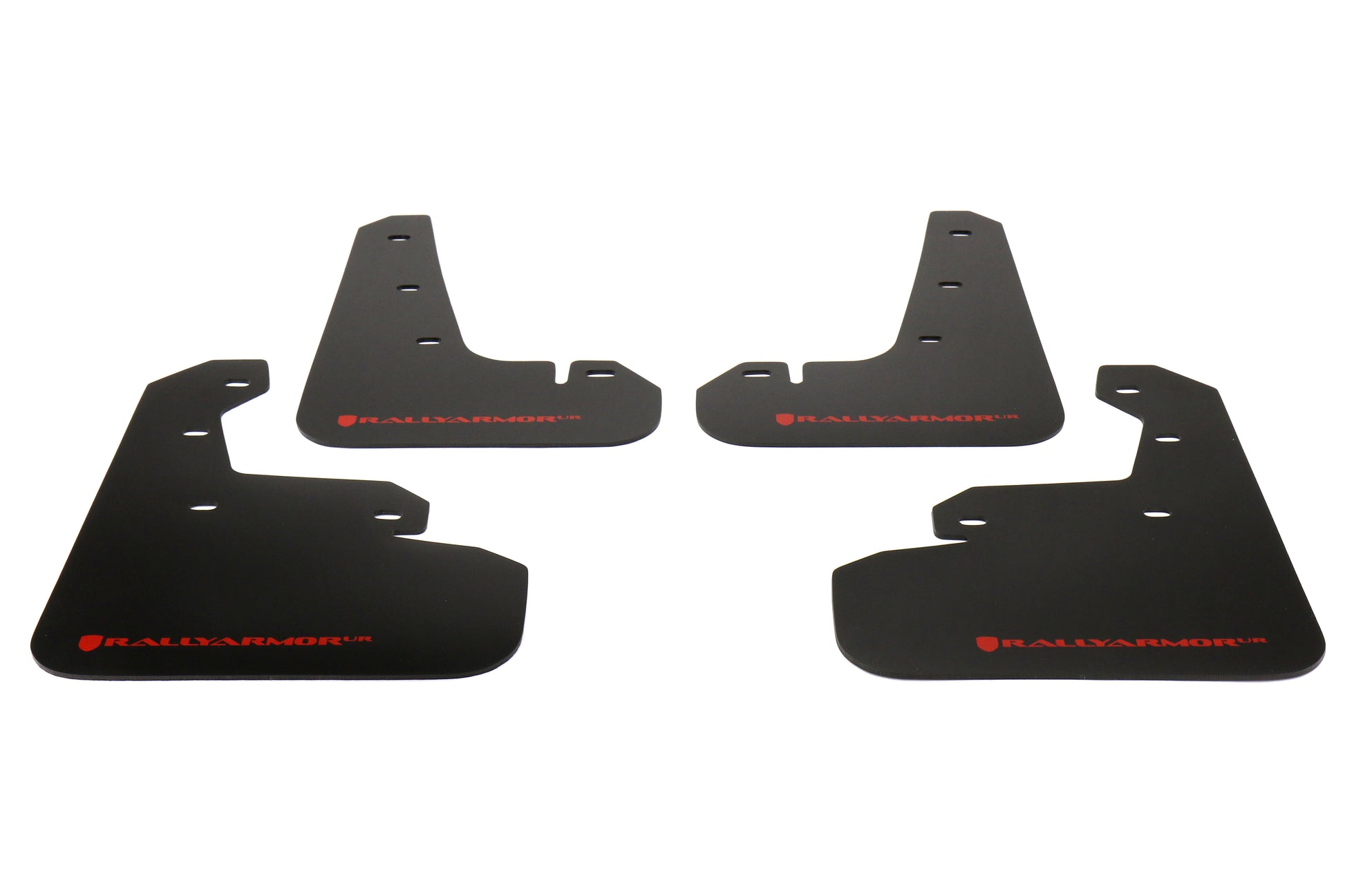 RALMF45-UR-BLK/RD Rally Armor Mud Flaps - 2017+ Impreza-Black Mud Flap with Red Logo,