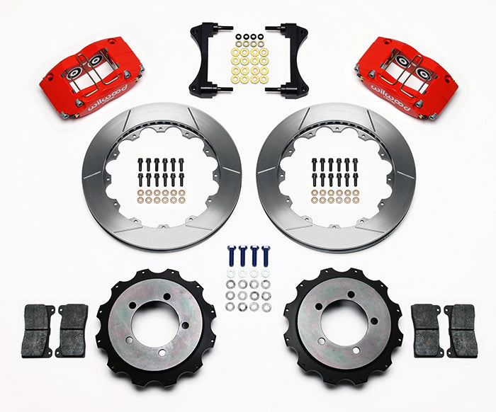 Wilwood Dynapro Radial 13in Rear Kit Red -  2003-2006 Mitsubishi Evo 8/9