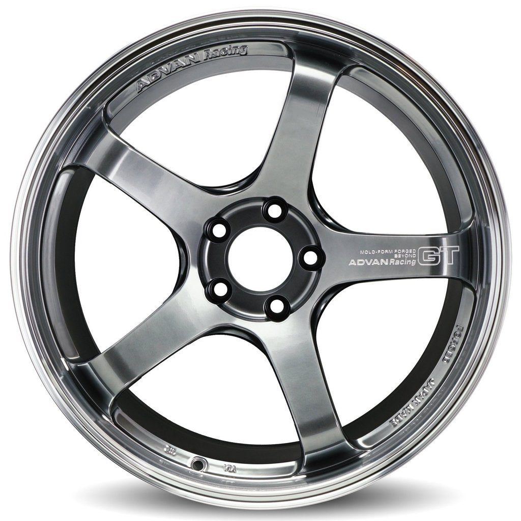 Advan GT Beyond Machining and Racing Hyper Black 19x11 +15 5x114.3 (Single Wheel) - 2015-2024 Subaru WRX / 2015-2021 STI / 2019-2024 Forester