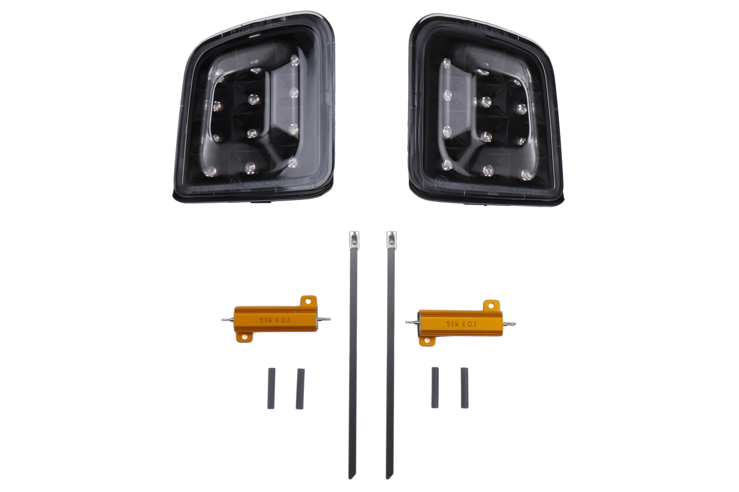 SBS15WRXFTURN-CL SubiSpeed USDM LED Front Turn Signal Housings - 2015+ WRX / 2015+ STI-Clear Lens with Black Reflector,