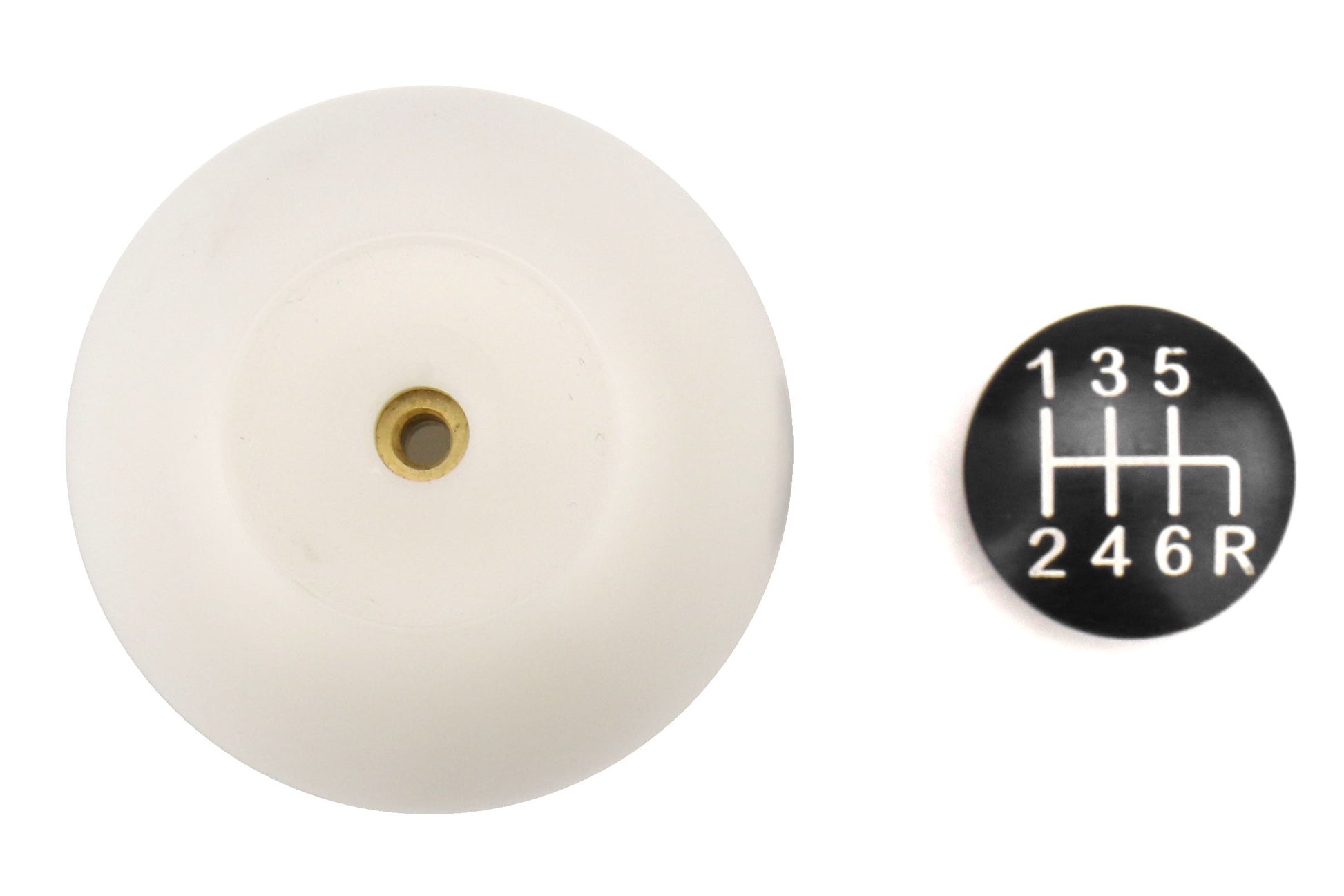 BBA31000090101 Boomba Racing White Delrin Weighted Shift Knob  - 2015+ WRX / 2015+ STI / 2014+ Forester-Black,
