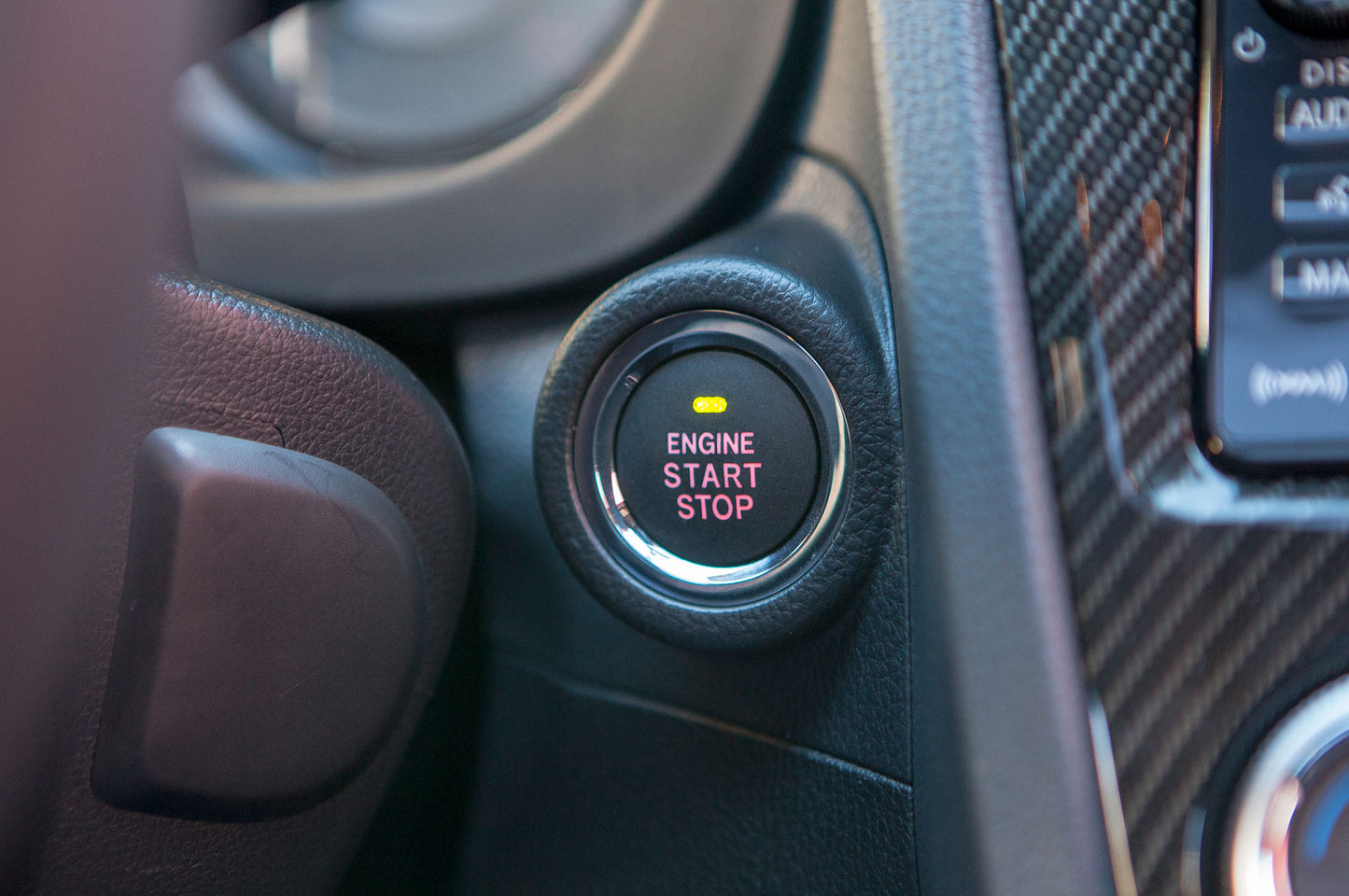 SUB66062FJ020VH Subaru Push to Start Trim Bezel - 2015+ WRX / 2015+ STI / 2014+ Forester / 2013+ Crosstrek,