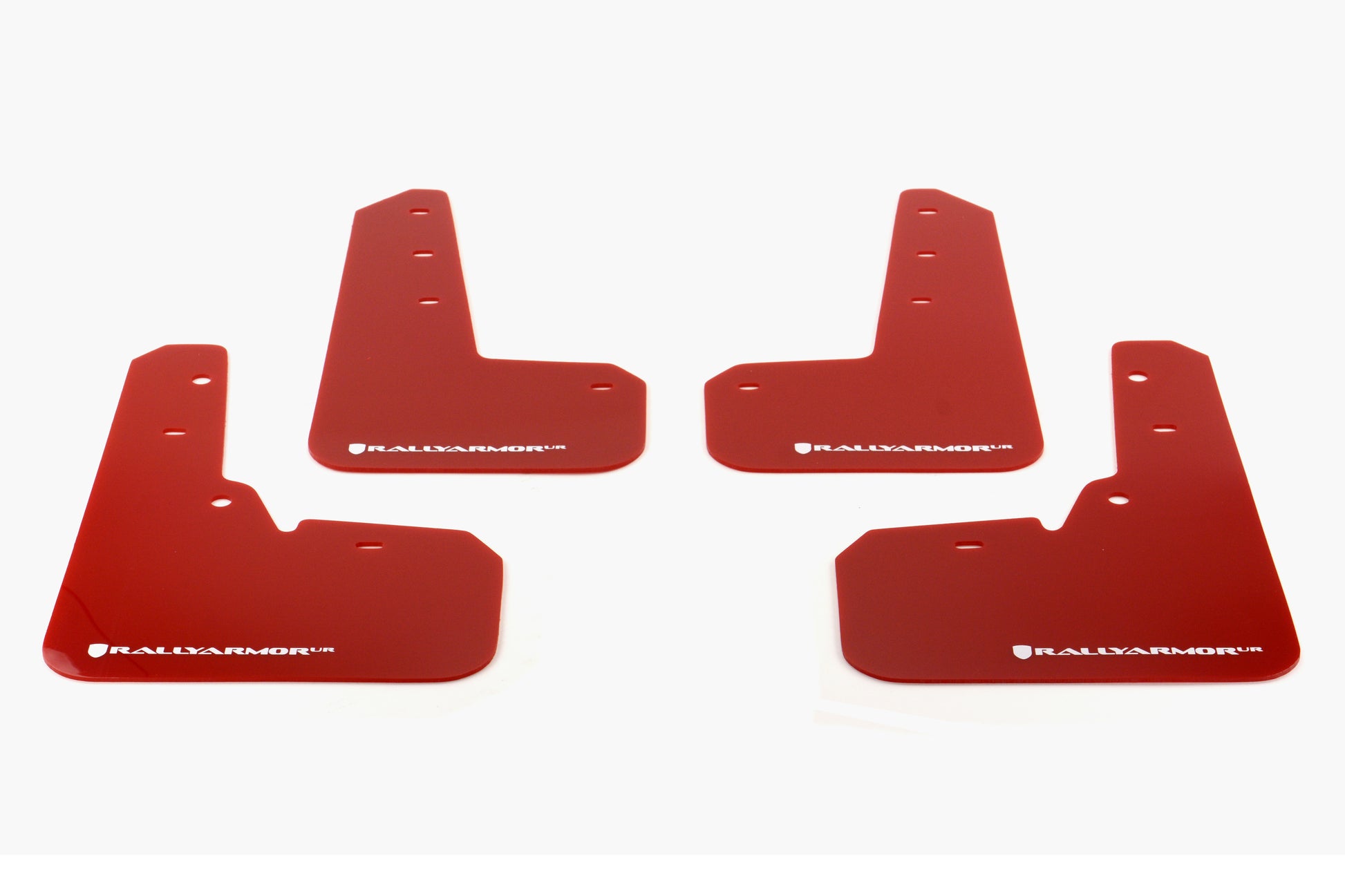RALMF26-UR-RD/WH Rally Armor Mud Flaps - 2013+ Crosstrek-Red Mud Flap with White Logo,