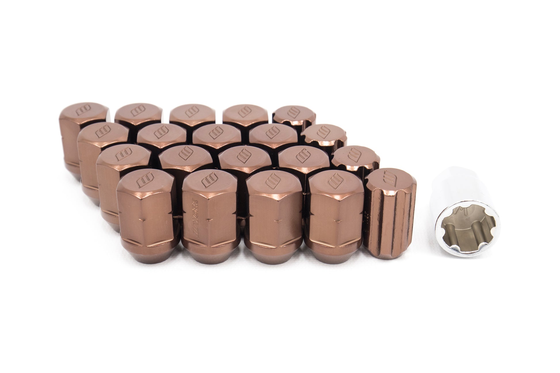 WORWRSM12X1.25BRC Work Wheels RS Close End Lug Nuts - 2015+ WRX / 2015+ STI / 2013+ FT86 / 2014+ FORESTER-Bronze,