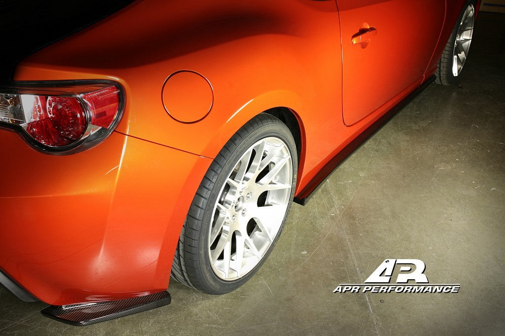 APPFS-522008 APR Carbon Fiber Rear Bumper Skirts - 2013+ FT86,