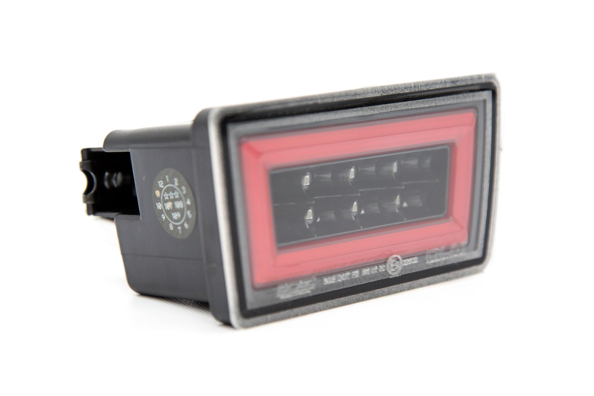 OLMA.70023.2 OLM V3 F1 Rear Brake Light Clear Lens / Gloss Black Base / Red Bar,