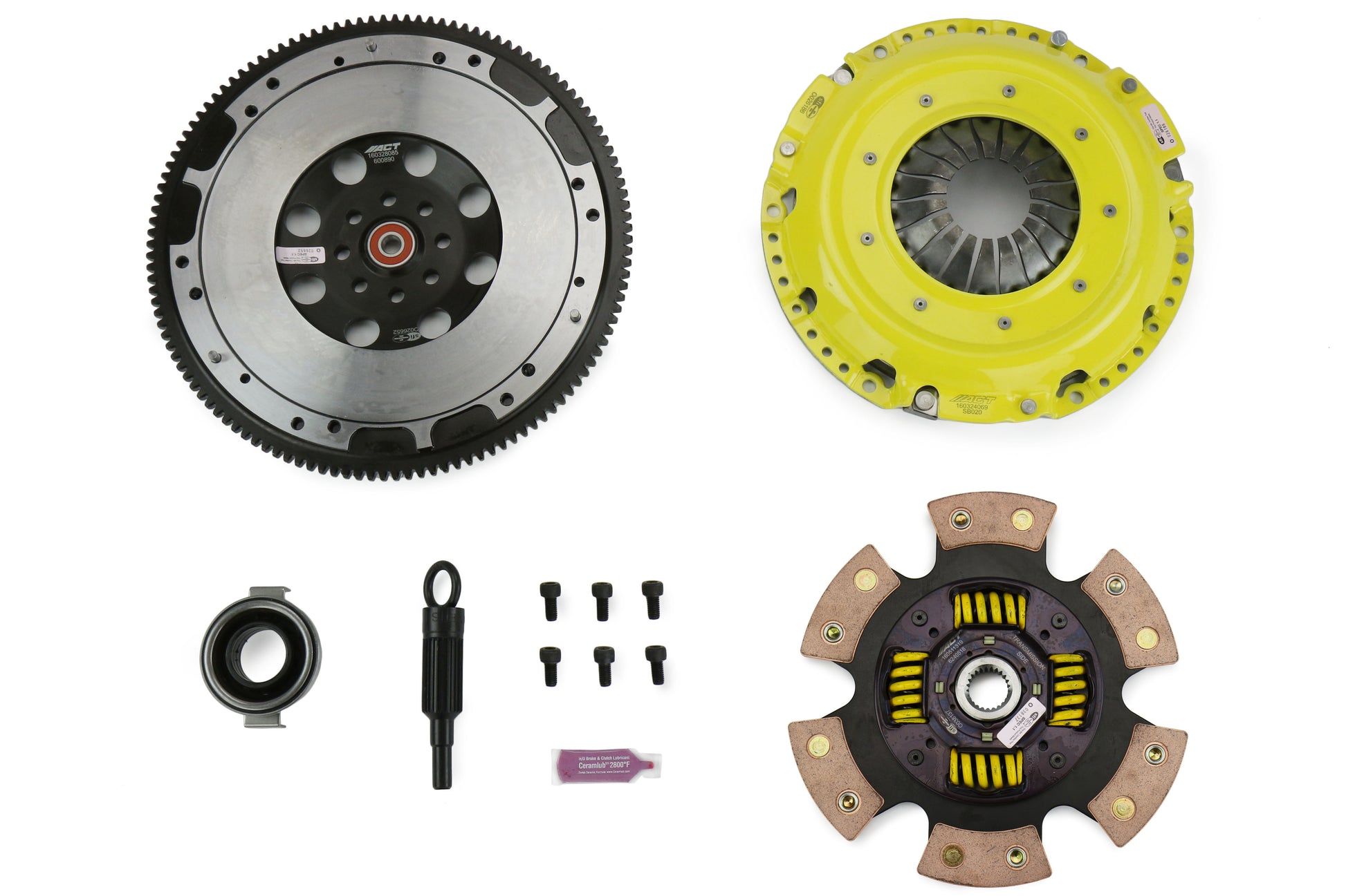 ACTSB11-HDG6 ACT HD Race Sprung 6 Pad Clutch Kit w/ Flywheel - 2006+ Subaru WRX / 2005-2009 Subaru Legacy GT,