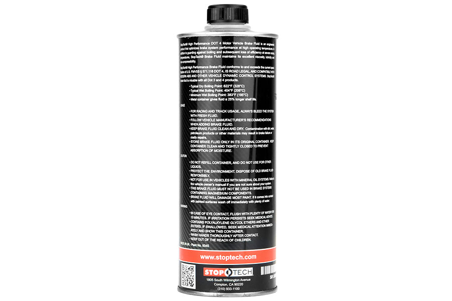 STT501.00002 StopTech STR-660 DOT4 Brake Fluid,