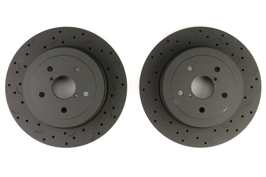 05-07 STI Hawk Talon Cross Drilled Slotted Rear Rotor Pair