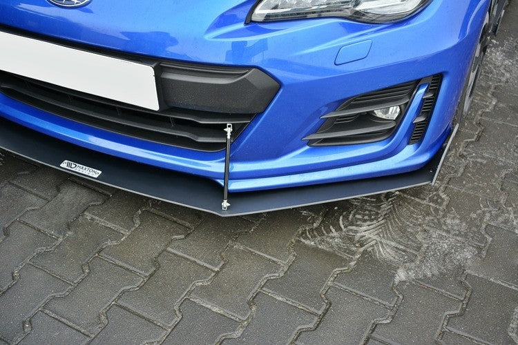 MAXSUBRZ1FCNCFD3A Maxton Design V3 Black Facelifted Racing Splitter - 2017+ BRZ,