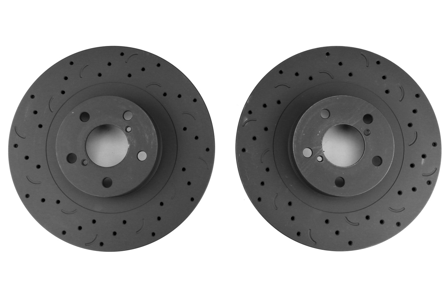 03-08 Forester 02-08 Impreza 01-04 Legacy Outback Hawk Talon Cross Drilled Slotted Front Rotor Pair
