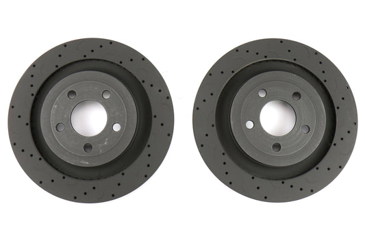 15-17 Ford Mustang Hawk Talon Cross DrilledSlotted Rear Rotor Pair