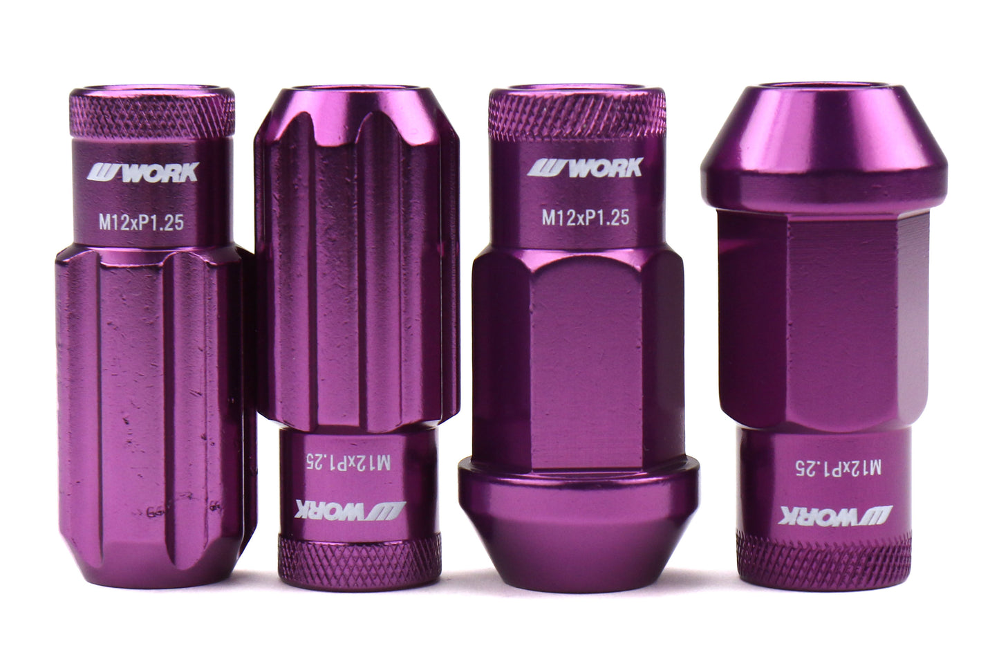 WORWRCM12X1.25PUO Work Wheels RS-R Open End Lug Nuts - 2015+ WRX / 2015+ STI / 2013+ FT86 / 2014+ FORESTER-Purple,