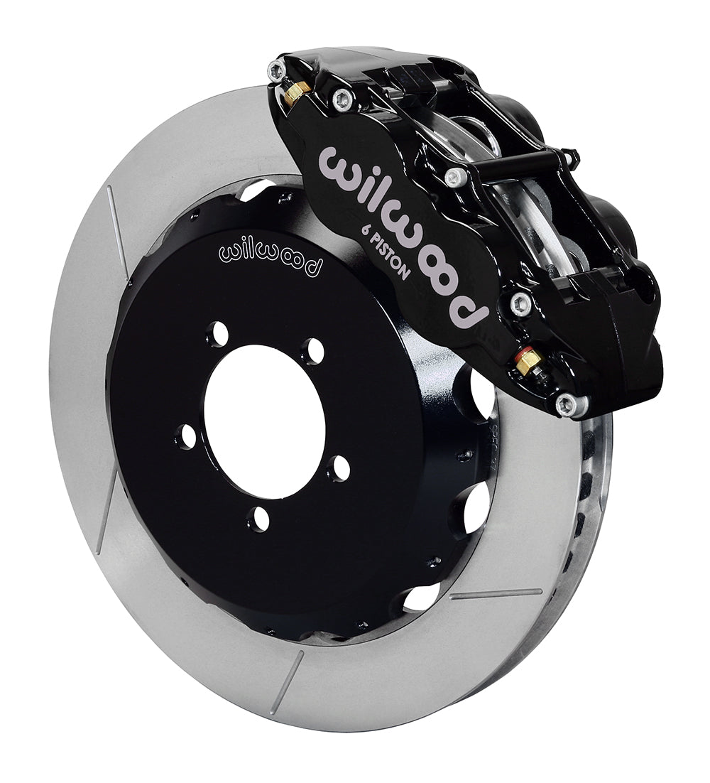 WIL140-12874 Wilwood FNSL6R Front Brake Kit 13.06in Slotted Black - 2002-2014 Subaru WRX / 2004+ Subaru STI,