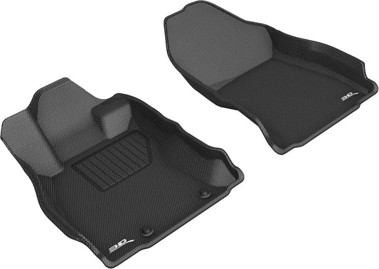 3D MAXpider KAGU Front Floor Liners - Black - 2019-2021 Subaru Forester