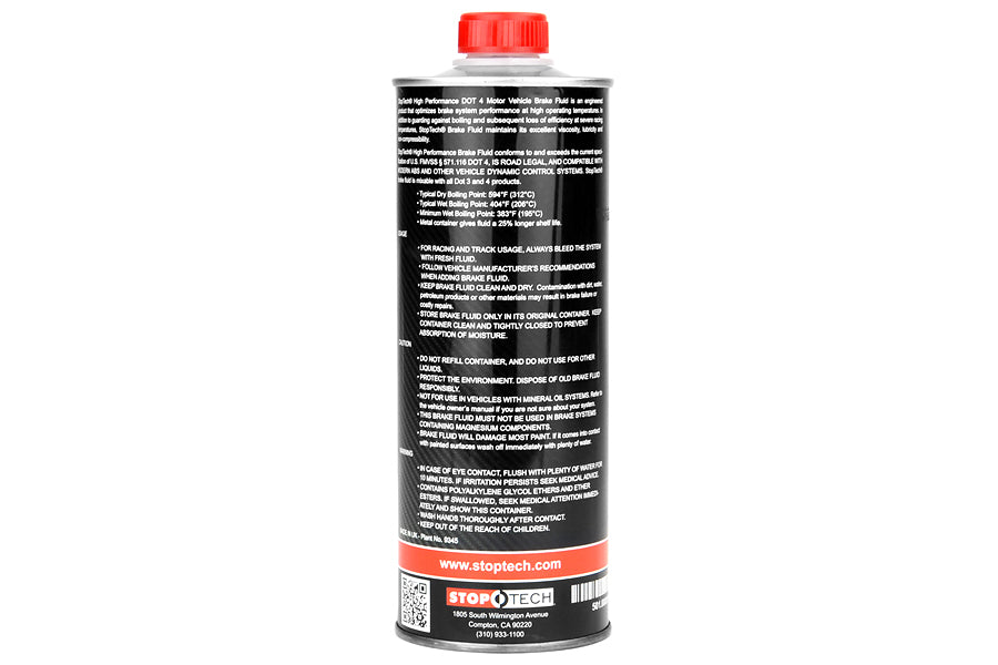 STT501.00001 StopTech STR-600 DOT4 Brake Fluid,