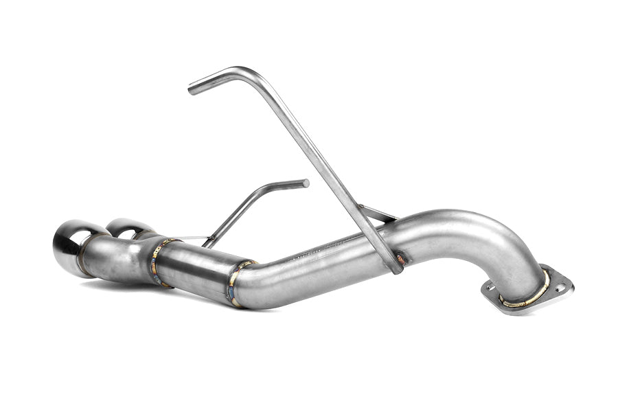 Nameless Performance Muffler Delete Double Wall Polished Tips - 2011-2014 Subaru WRX/STI Sedan