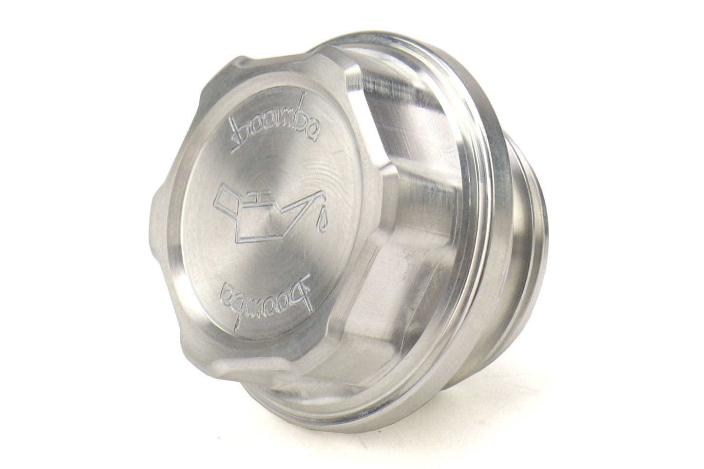 BBA001000120000 Boomba Racing Aluminum Oil Cap Natural Finish,