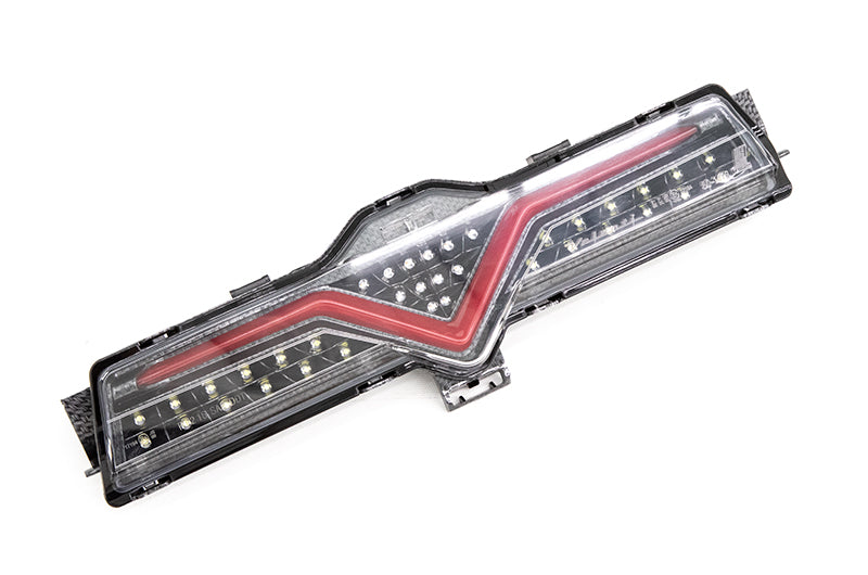 OLMA.70182.2 OLM VL Style Sequential 4th Brake Light / Reverse Light (Clear Lens, Carbon Look Base, Red Bar) - 2013-2020 FRS / BRZ / 86,