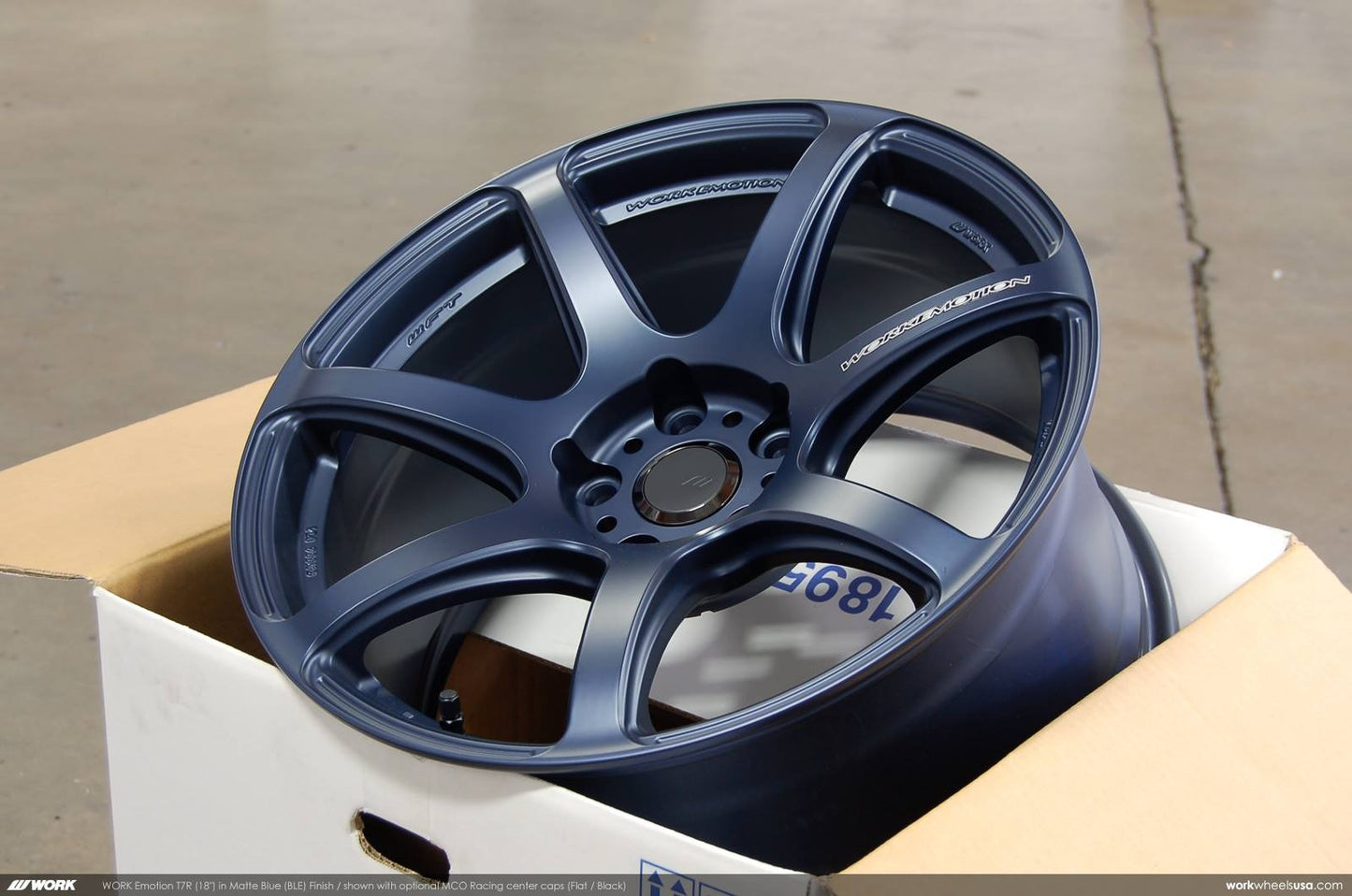 WORWT7R189538YBLE,,Work Emotion T7R 18x9.5 +38mm 5x114.3 Matte Blue,