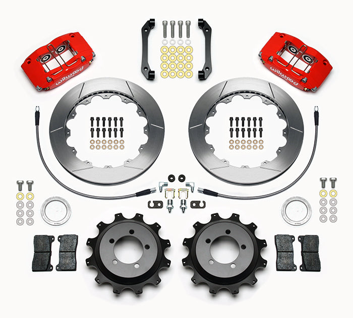 Wilwood DPR 12.88in Rear Kit Red - 2006-2007 Subaru WRX