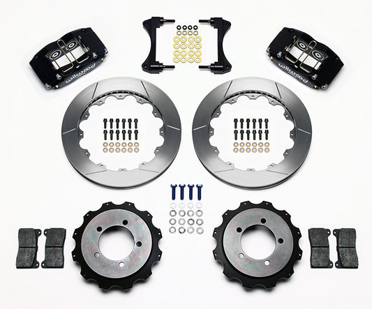 Wilwood Dynapro Radial 13in Rear Kit Black -  2003-2006 Mitsubishi Evo 8/9