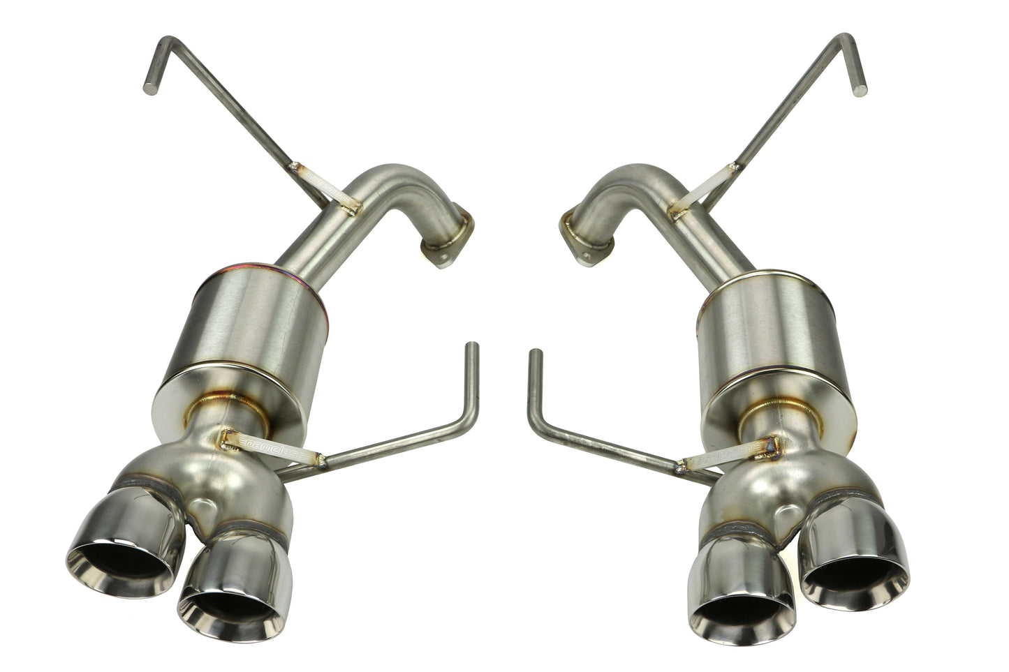 NAMRSPD013 Nameless Performance 3in Quad Exit Axle Back Exhaust - 2015-2020 WRX / STI,