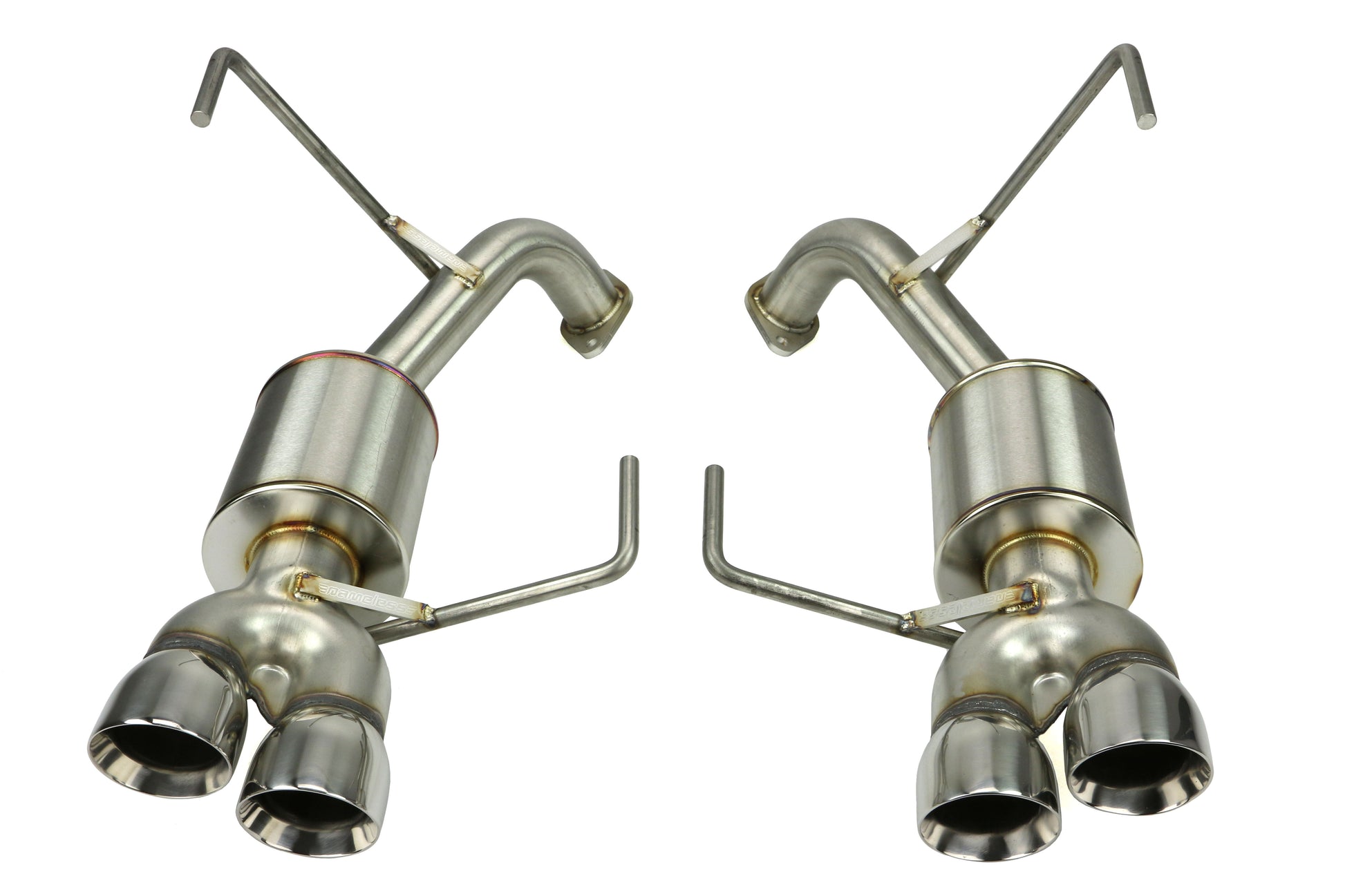 NAMRSPD013 Nameless Performance 3in Quad Exit Axle Back Exhaust - 2015-2020 WRX / STI,