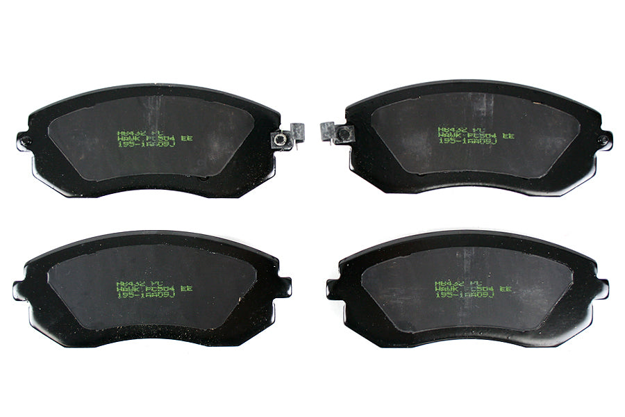 03-10 Forester 02-10 Impreza 02-12 Legacy Outback Ceramic Front Brake Pads Hawk Performance