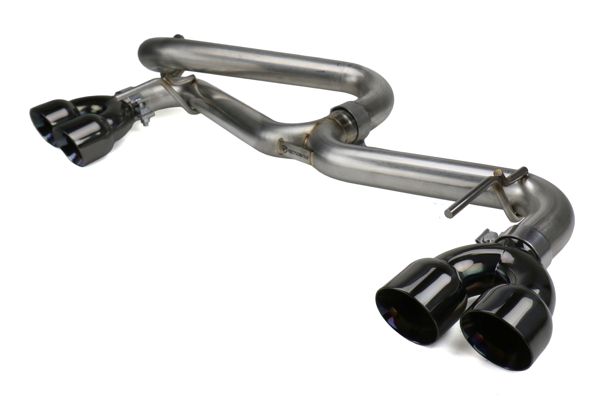 FFA1.10200.3 FactionFab Axle Back Exhaust Black Tip - 2008-2014 Subaru STI Hatchback / 2011-2014 Subaru WRX Hatchback,