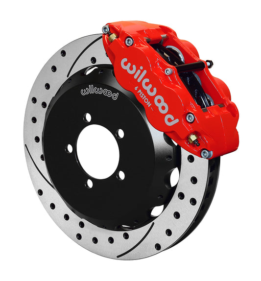 WIL140-12870-DR Wilwood 6R Drilled Front (Red) - 2013+ FT86,