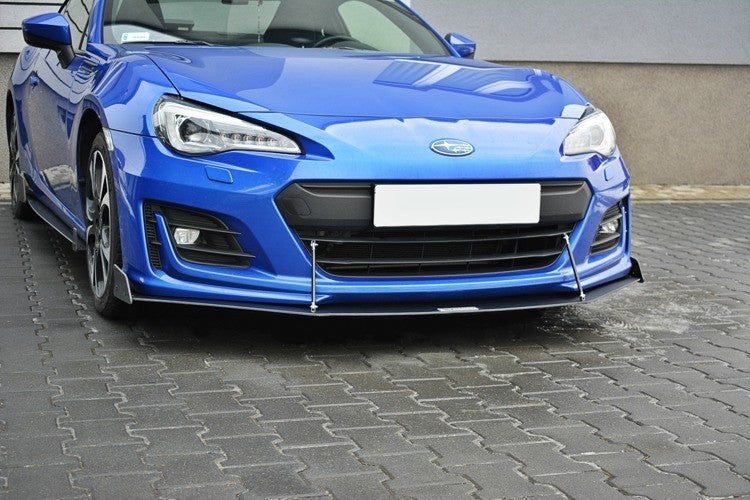 MAXSUBRZ1FCNCFD3A Maxton Design V3 Black Facelifted Racing Splitter - 2017+ BRZ,