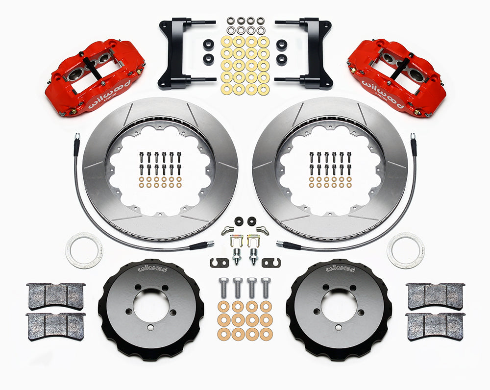 WIL140-12875-R Wilwood FNSL6R Front Brake Kit 14in Red - 2002-2014 Subaru WRX / 2004+ Subaru STI,