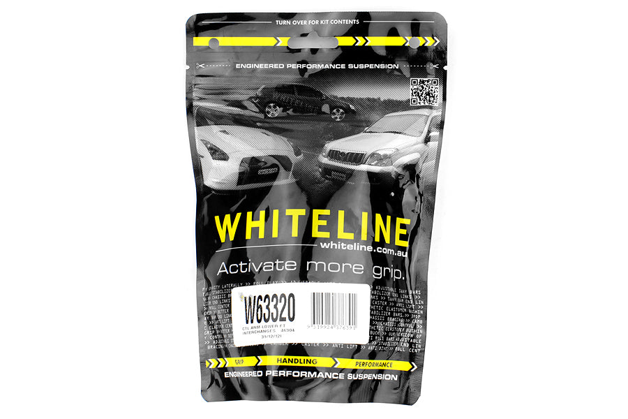 Whiteline Front Inner And Outer Lower Control Arm Bushings - 2000-2014 Ford Focus / 2007-2013 Mazda 3 / 2004-2013 Volvo C70 / 2004-2011 S40 / 2004 V40 / 2008-2013 C30