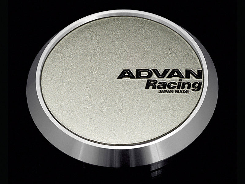 ADWYV4826 Advan Racing Center Cap 63MM Flat Type Sand Metallic Finish w/Black Letters,